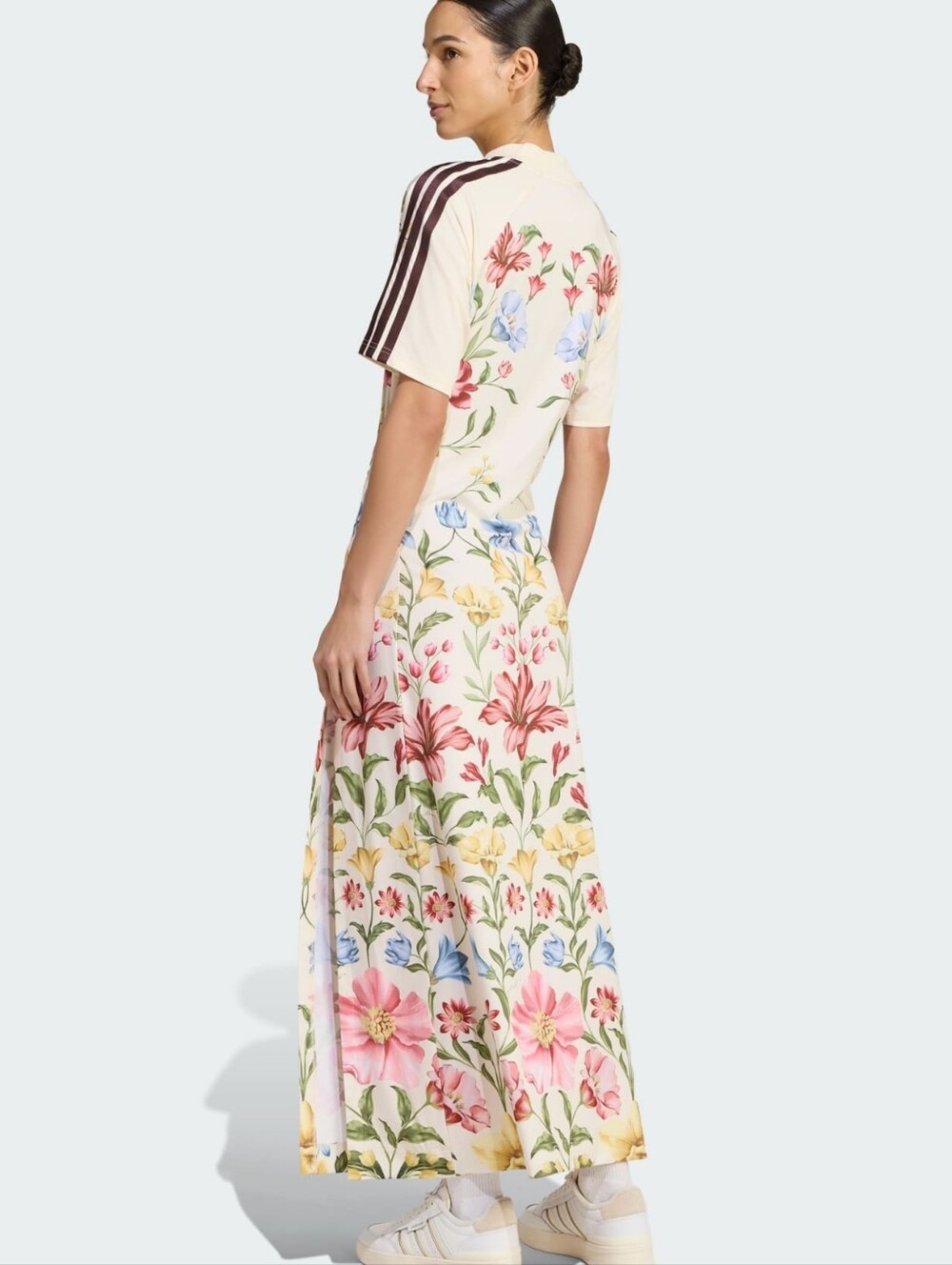 Adidas X Farm Rio Premium Floral Print Maxi Dress - Picture 3 of 15